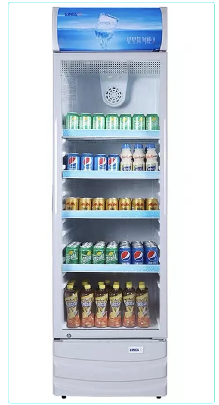 280L White Commercial Display Beer Storage Supermarket Fridge Refrigerator