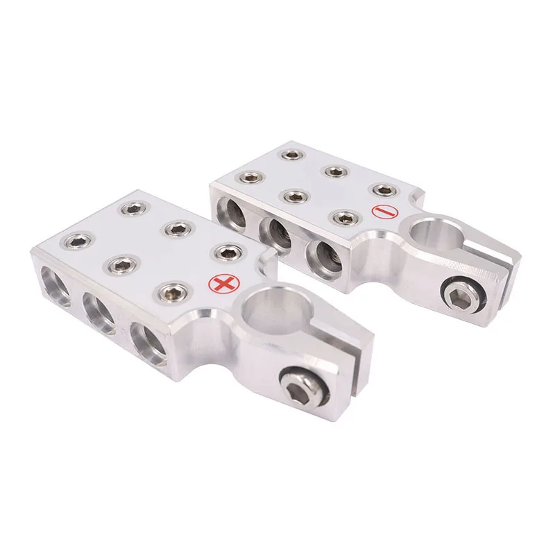 1Pair Battery Terminal Post Clamp Battery Positive Negative Car Terminal Connector Audio Modification for Caravan RV Bus battery terminal connectors