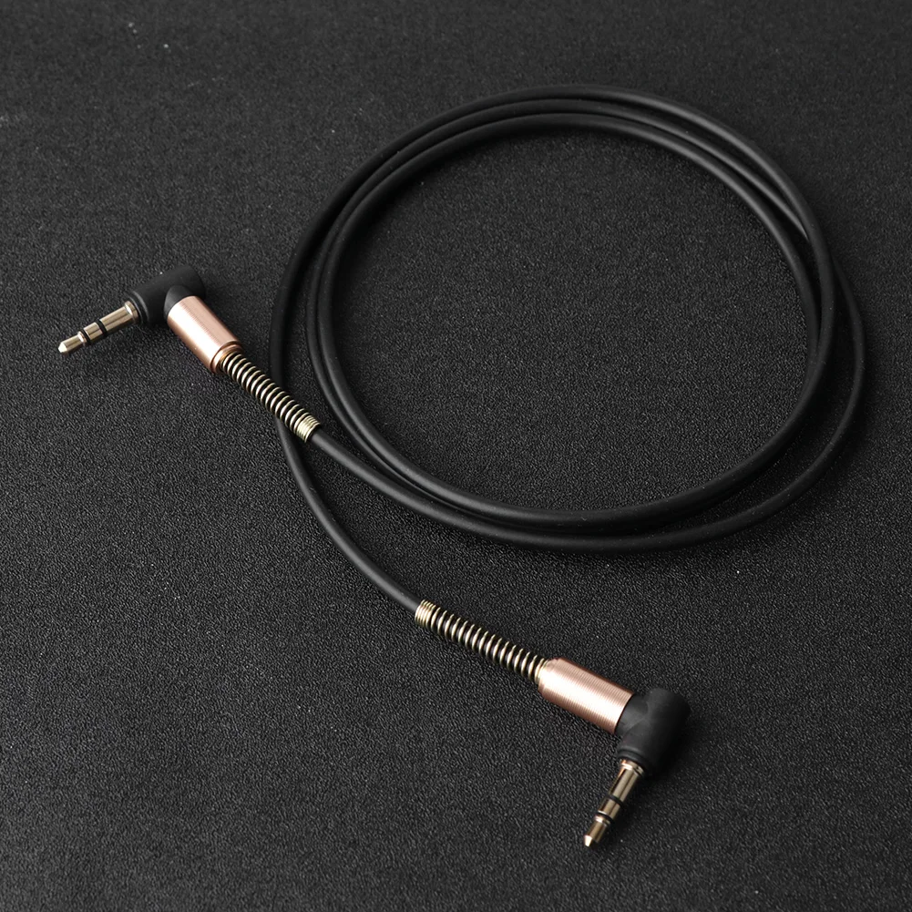 90 Degree 3.5mm Male to 3.5mm Male Plug Audio Connector Practical Multi-functional Classic 3.5 Jack Car Aux Cable