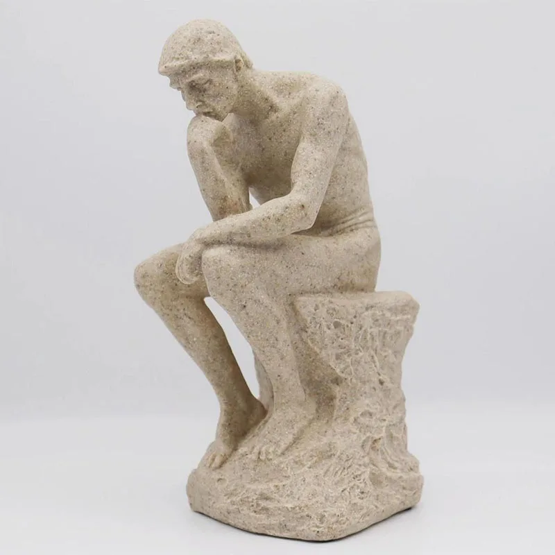 "Silent Sage" Nordic Thinker Sculpture - clHouse & Home