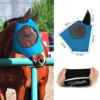 Breathable Horse Mask Summer Goggles Mosquito Ears Comfortable Fit with UVProtection Mesh Horse Fly Mask Equestrian Supplies 1