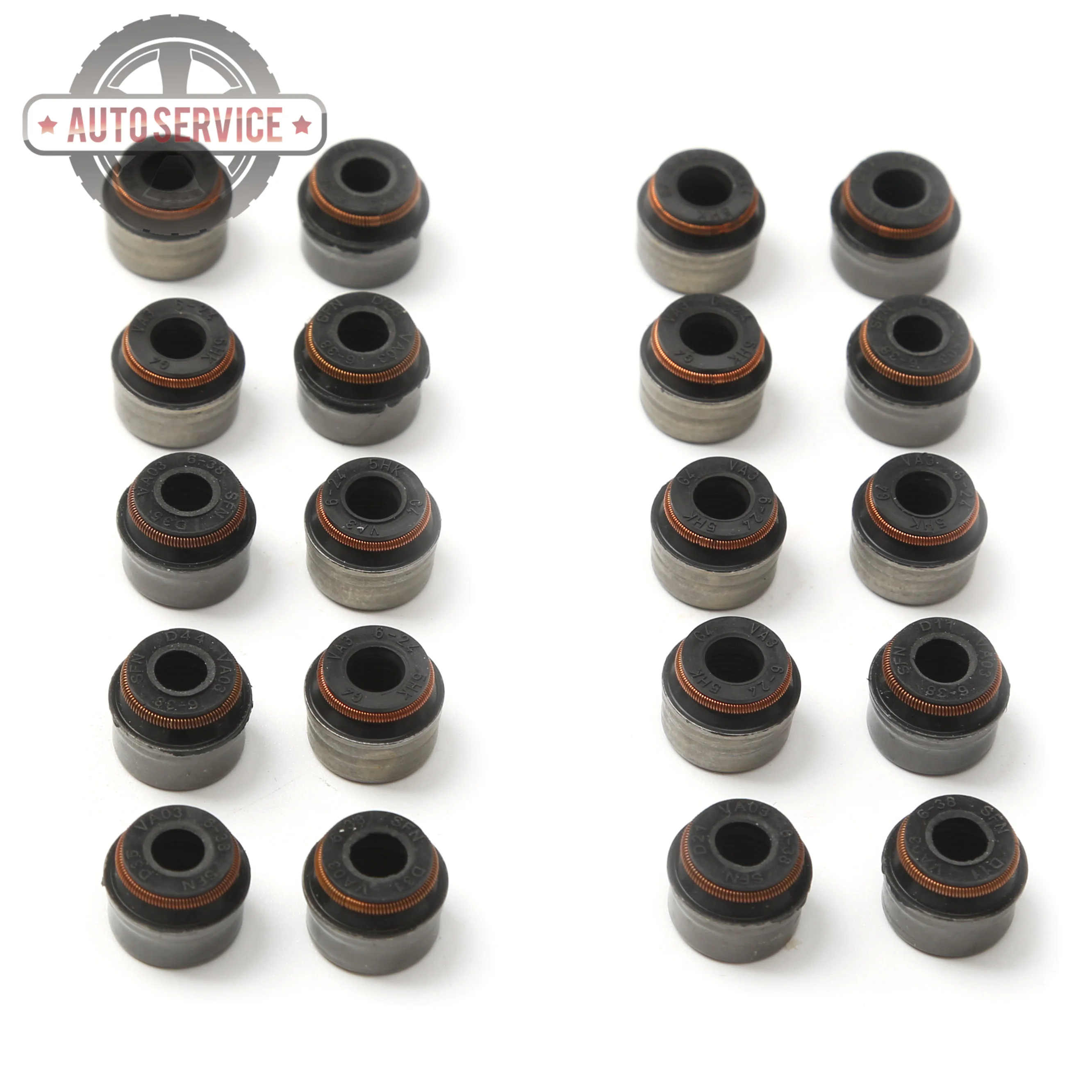 

036109675A 80141 Car 20PCS Engine Valve Oil Seals Set For Audi A5 Sportback Q5 BMW X3 2.5 i BENZ W166 Porsche MACAN 3.6 Turbo