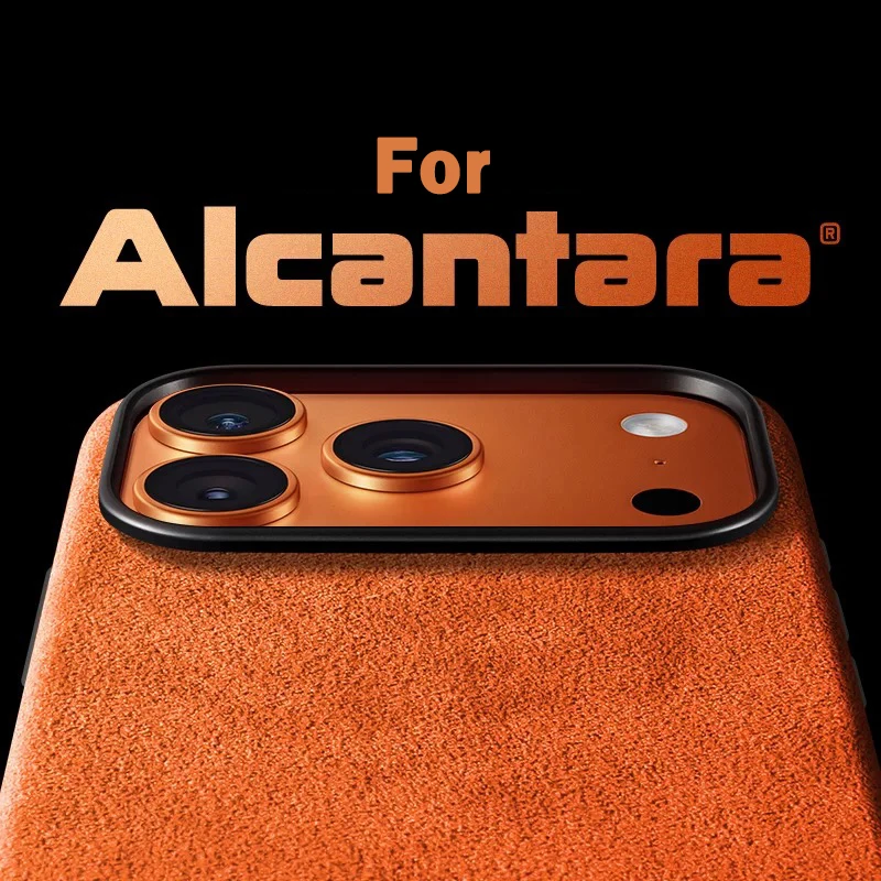 Real Italian Imported for Alcantara Magnetic Case for iPhone 17 Pro Max 17Pro with MagSafe Case Smart Button Protective Cover 1