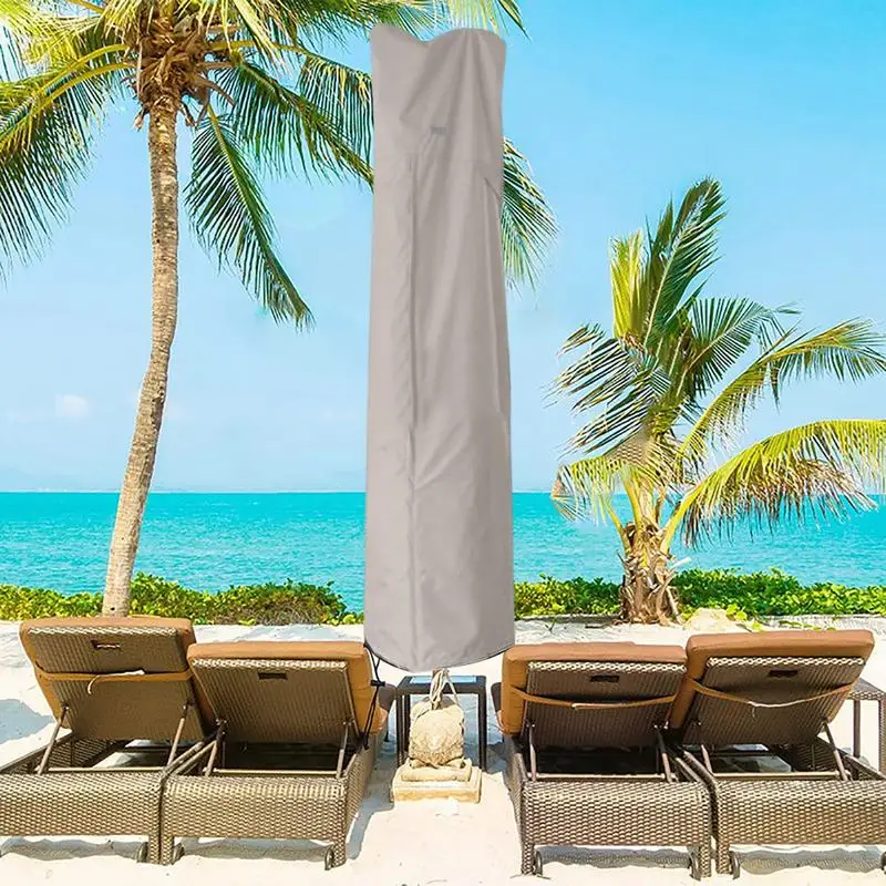 Umbrella cover Umbrella cover patio waterproof market parasol cover with zipper for 7-13ft outdoor cantilever offset umbrellas rain cloth