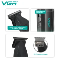 VGR Hair Clipper Cordless Hair Trimmer Professional Hair Cutting Machine Electric Clipper 9000 RPM Metal Clipper for Men V-906 2