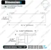Kokosiri Wall Shelves Floating Shelf 16'' Stainless Steel Bathroom Hardware Tempered Glass Small Hanging Rack For Storage/Room 2