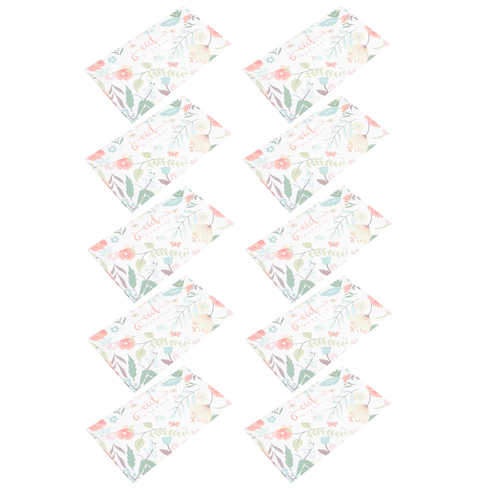 

10Pcs Unique Eid Mubarak Envelopes Muslim Festival Celebration Paper Envelopes