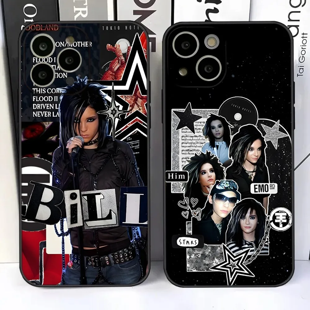 Custodia Per Telefono Cool Bill Kaulitz Per Iphone 15,14,13,12,11 Plus,Pro,Max,Xr,Xs,X,7,8 Plus,Se,Mini Silicone Soft