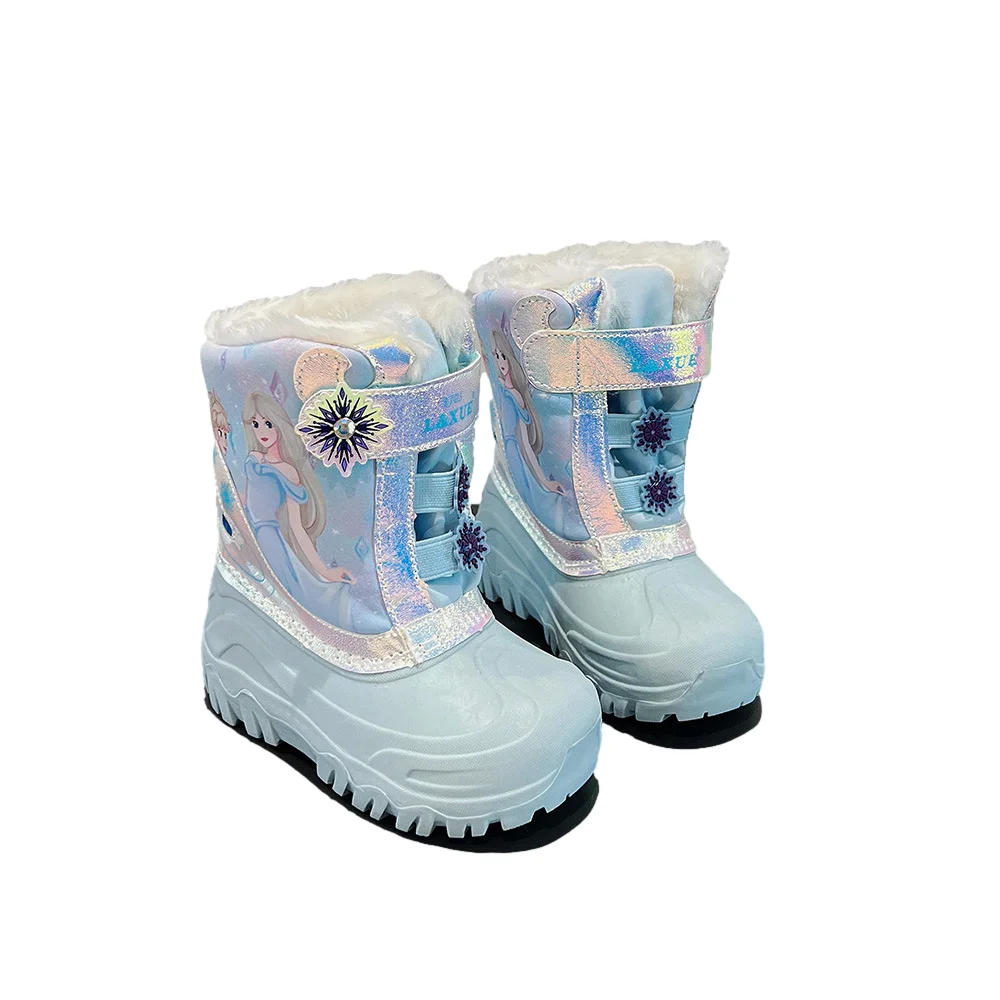 Hot Selling Fashion Boot Shoes Warm Winter Cheap Cute Princess Snow Boots For Girls Christmas Gifts