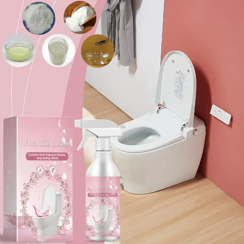 Bathtub Cleaner Heavy Duty Gentle 120mL Bathtub Cleaner Bathroom Spray Efficient Home Cleaning Supplies For Toilets Tiles