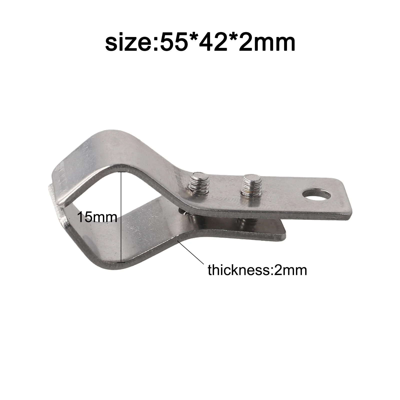 10pc Pulley Kleine Klemme Schwere Scharniere Schatten Accessori Einstellbare SS304 Edelstahl Rohr Klemmen Für Sonnenschirm Net Installation – Detail 8