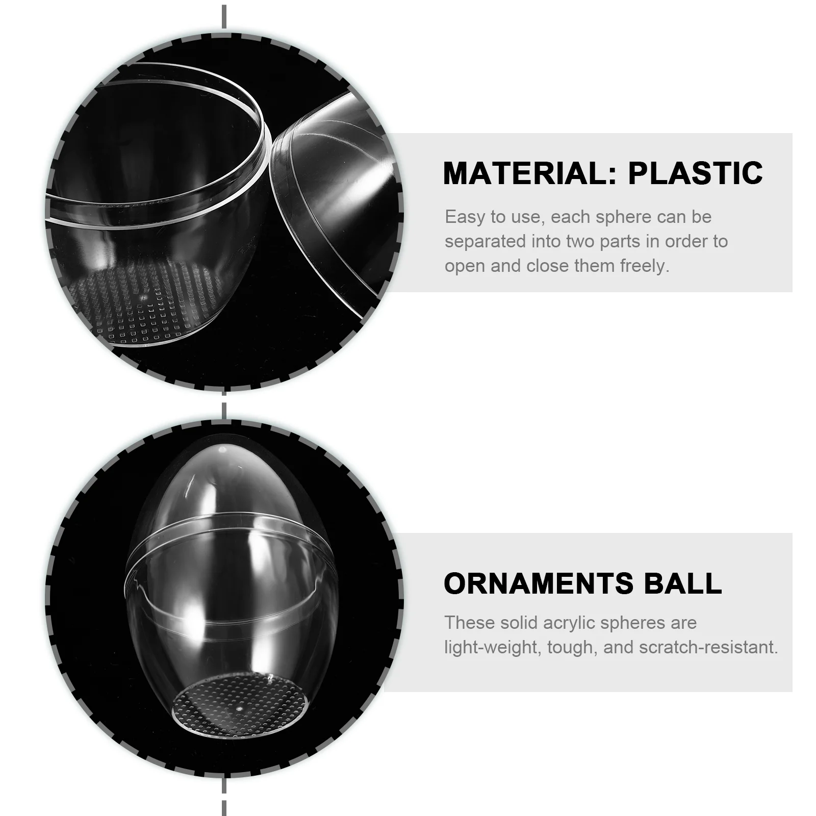 Bath Transparent Egg Balls Eggs Clear Ornament Bubble Machine Mold Easter Empty Case