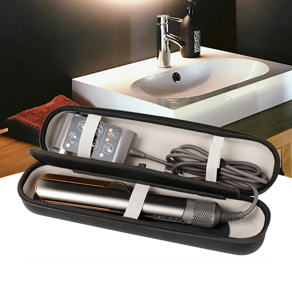 EVA Hard Carrying Case Anti-Scratch Hard Storage Case Dust-Proof Travel Carrying Bag for Dyson Airstrait HT01 Hair Straightener