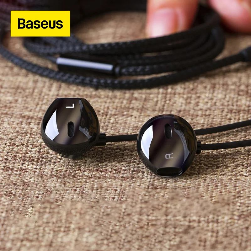 

Baseus 6D Stereo In-ear Earphone Headphones Wired Control Bass Sound Earbuds for 3.5mm Earphones For Music Sport In Ear Headset