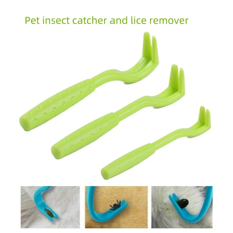Flea Remover Hook Tick Removal Tweezer Ticks Pull Pet Cat Dog Accessaries Scratching Extractor Mite Tweezers Comb Louses Pliers 6