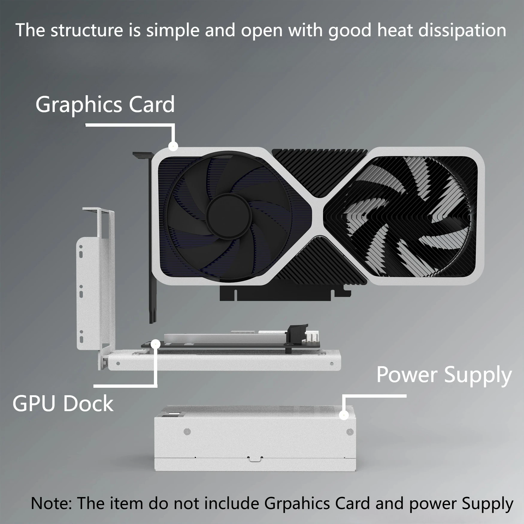 EGPU OCuLink SODIAL F9G-BK7 Pour Ordinateur Portable – Station D'accueil Carte Graphique PCIe 4.0 X4