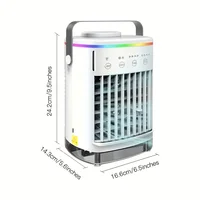 Ventilateur USB portable, ventilateur de refroidissement d'été, refroidisseur évaporatif personnel avec 4 vitesses de vent, mini ventilateur de bureau, petit ventilateur de bureau 6