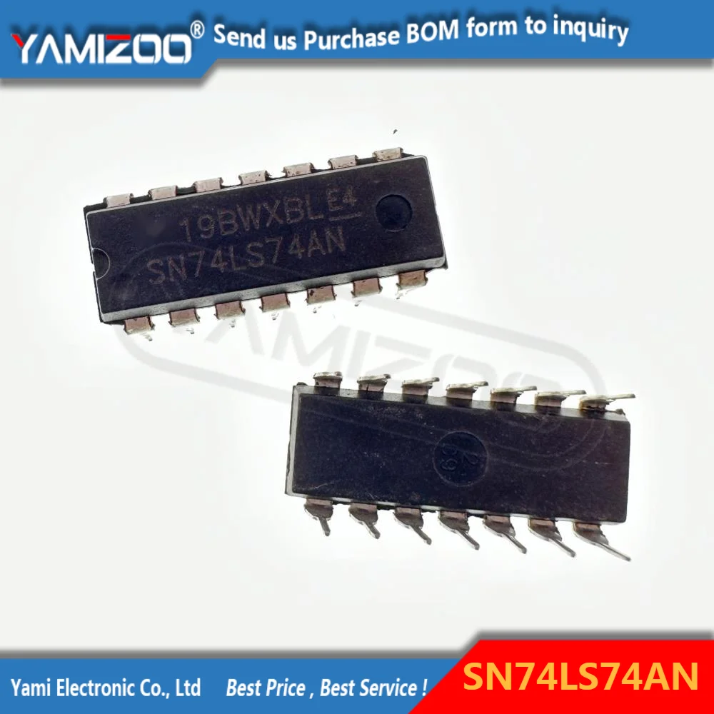 5pcs s74ls74ps74ls74ls74a כפול d-סוג pos.-floops-flops עם preset וברור חדש מקורי