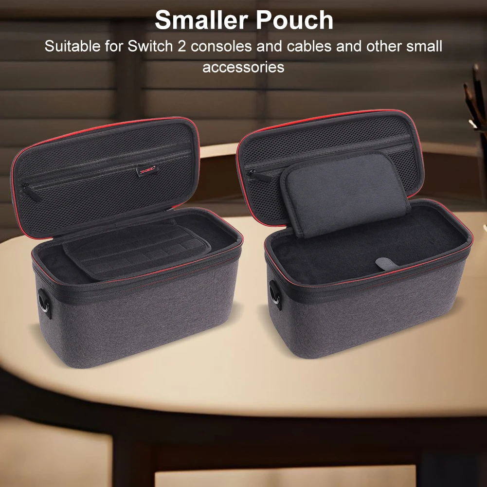For Switch 2 EVA Hard Case Portable Travel Large Capacity Storage Bag Shockproof Organizer Box For Nintendo Switch 2 Accessories