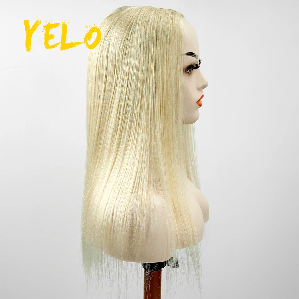 Yelo Straight Wigs U Part Wig Brazilian Human Hair Wigs Natural Unprocessed Remy Hair Glueless Middle U Shape Wig 180% Density