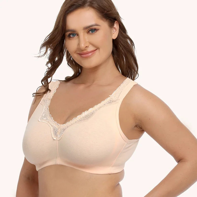 White Selene bra. Unpadded bra bra Cotton bra Women Clothing bra