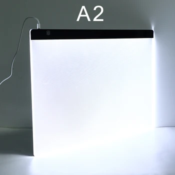 A2 Drawing Tablet LED Digital Graphics Light Pad Box Painting Tracing Panel diamond painting Accessories Copyboard  Type C Power