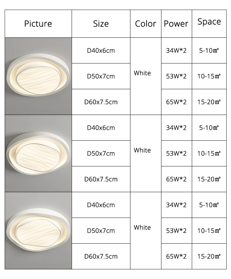 Description Picture 4 of itemWater Ripple Recessed Led Ceiling Lights Minimalist Cream Creative Home Bedroom Lamp Modern Art Design Warm Living Room Lamp
