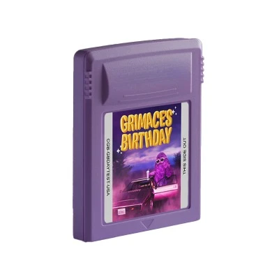 

GBC Game Cartridge 16 Bit Video Game Console Card Grimace’s Birthday English Language Fan Made