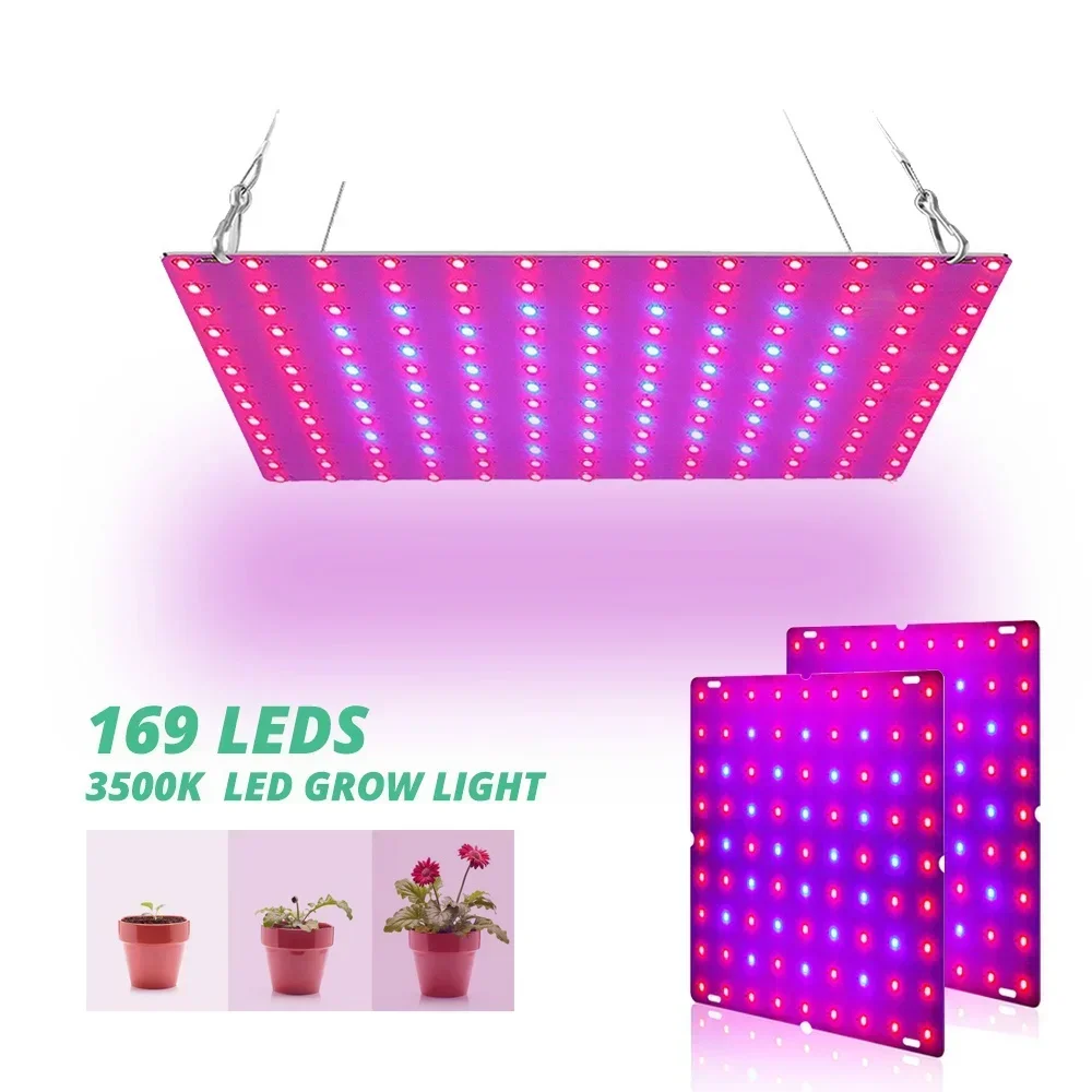169/81 LED Plant Grow Light Full Spectrum Veg Bloom Lamp Indoor Plant Growing Light Greenhouse Garden US/EU Plug
