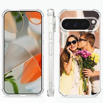 DIY Family Pet Photo Customized Silicone Soft Case For Google Pixel 10 9 Pro XL 8 7 6 Pro 9a 8a 7a 6a TPU Shockproof back cover 1