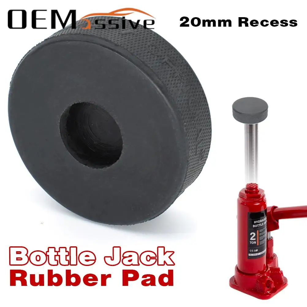 

Bottle Jack Rubber Pad Anti-slip Adapter Support Block Car Lift Tool For Most 2 Ton Bottle Jacks Jacking Points Universal Repair