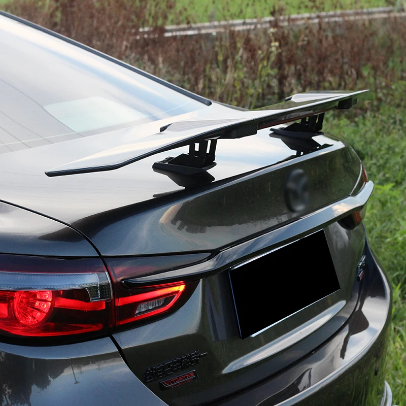 Universal Electric Automatic Rear Spoiler Real Carbon Fiber Lift Tail  Spoiler