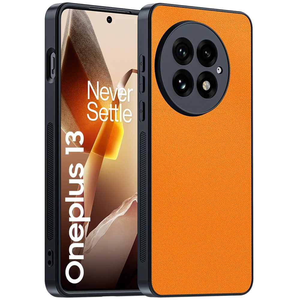Luxury Shockproof PU-Leather Fiber Texture Phone Cover