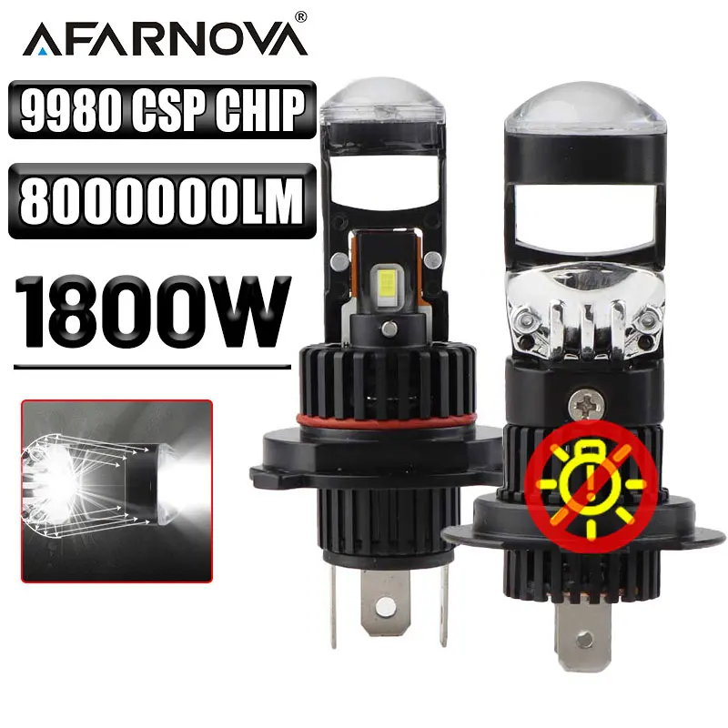 H4 LED Projector Lens RHD LHD Mini H4 H8 H9 H11 H7 Headlight Bulbs ...