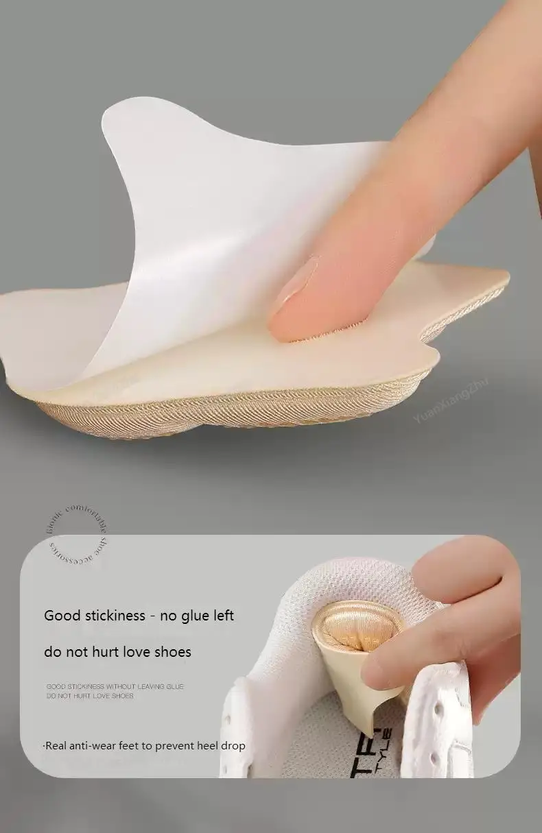 1 Pair Heel Stickers Heel Protectors Sneaker Shrink Size Insoles Anti-wear Feet Shoe Pads Adjust Size High Heel Cushion Inserts