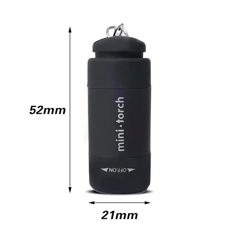Ultra-Compact Waterproof USB Rechargeable LED Keychain Flashlight for Home and Outdoor Adventures