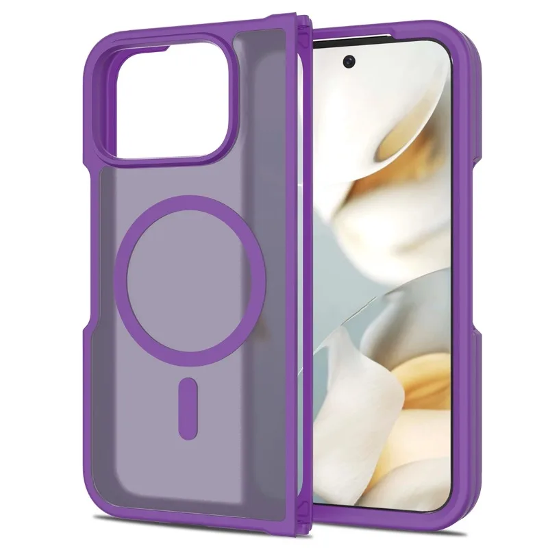 Magnetic Matte Translucent Anti-Fall Case with MagSafe Wireless Charging Compatibility