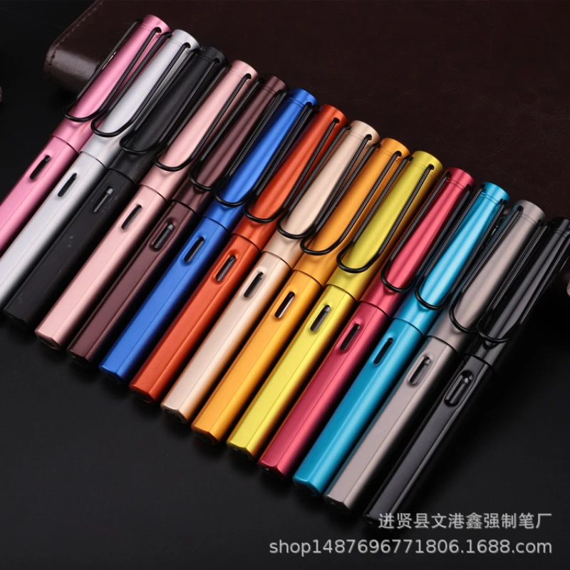 

5PCS Manufacturer's Office Writing Gifts Iridium Gold Pen Student Practice Ink Bag Pen Metal Pen