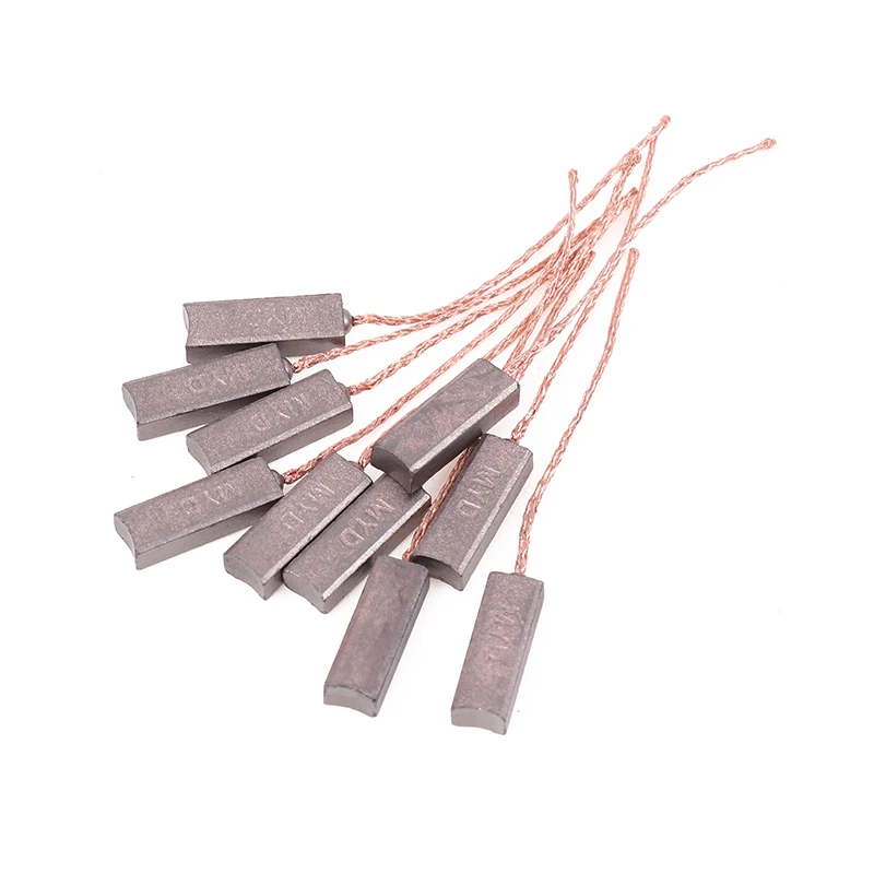 10개 4.5X6.5X20mm 고순도 구리 발전기 카본 브러쉬 교류 발전기 레귤레이터용