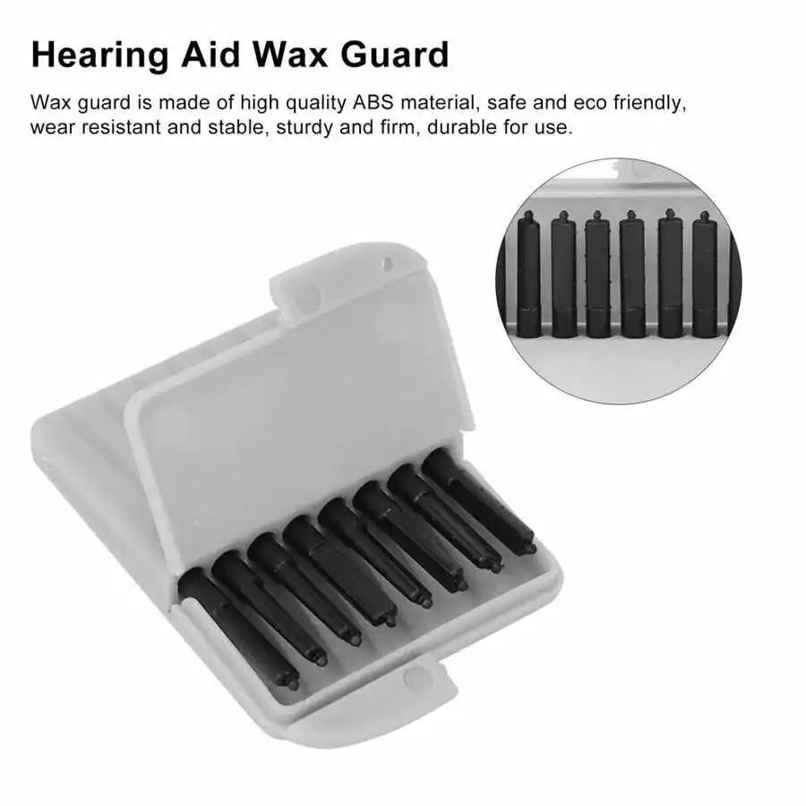 8Pcs/Box 1.2mm Hearing Aid Earwax Guards Filters Replacement for widex
