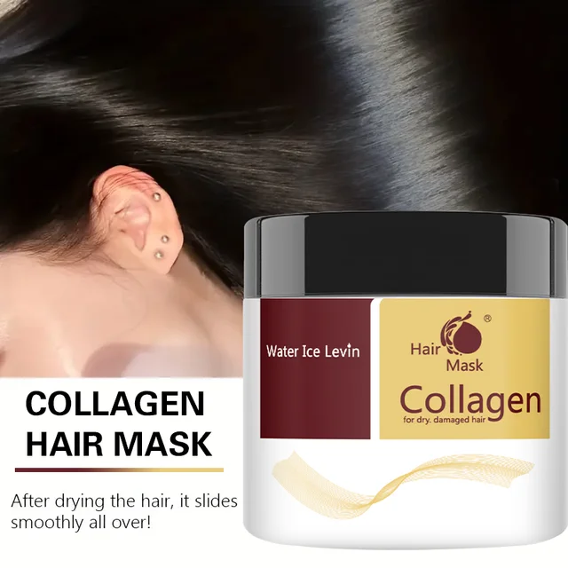Cura dei capelli al collagene Riparazione profonda Condizionamento Maschera per capelli all'olio di argan marocchino Essenza adatta per capelli secchi e danneggiati 5