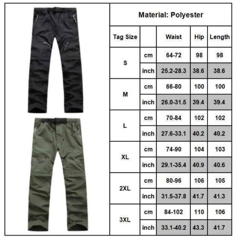 Spring Summer Outdoor Men'S Pants Sports Casual Quick Drying Shorts Male Mountaineering Pants Detachable Convertible Trousers images - 6