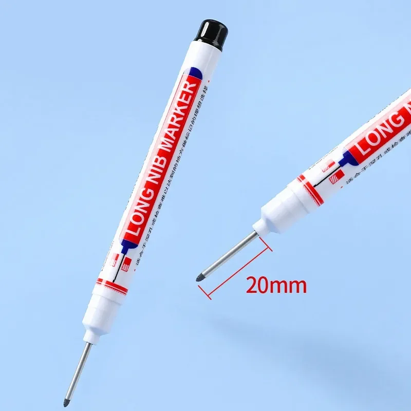 Long Head Markers Pen Bathroom Woodworking Decoration Multi-purpose Deep Hole Marker Pens Red/Black/Blue/Green/White Ink