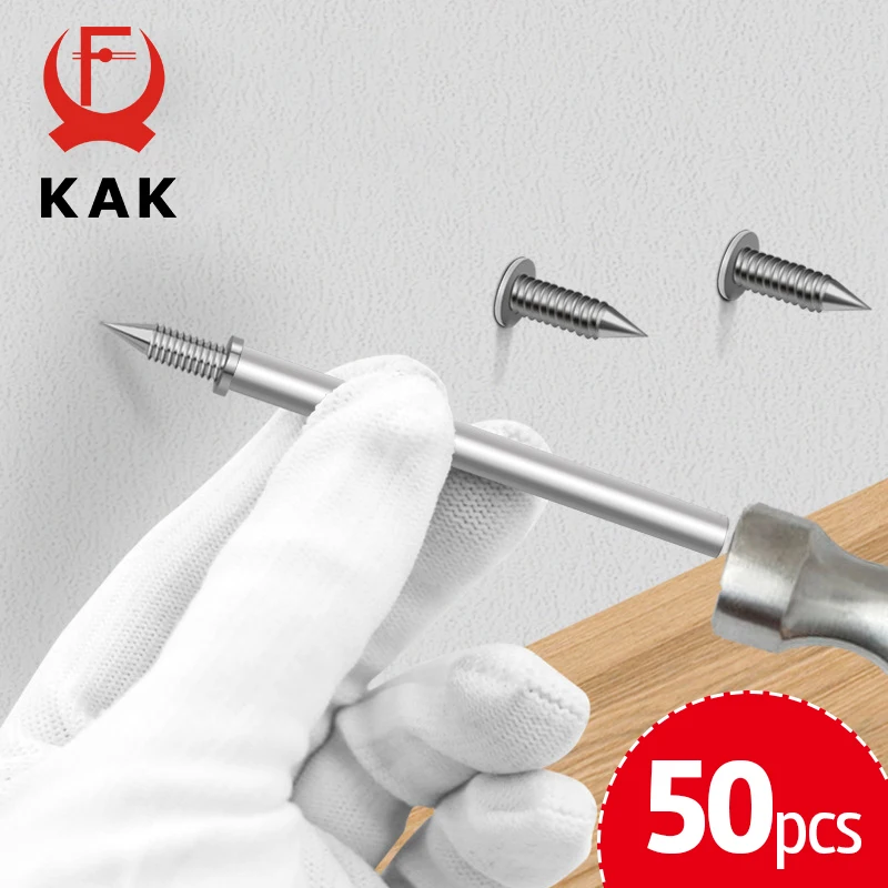 Kak-ferramentas Manuais de Linha de Rodeio de Duas Cabeçadas Parafusos Invisíveis Ferramenta de Manga Específica para Unhas Unhas sem Costura 50 Pcs