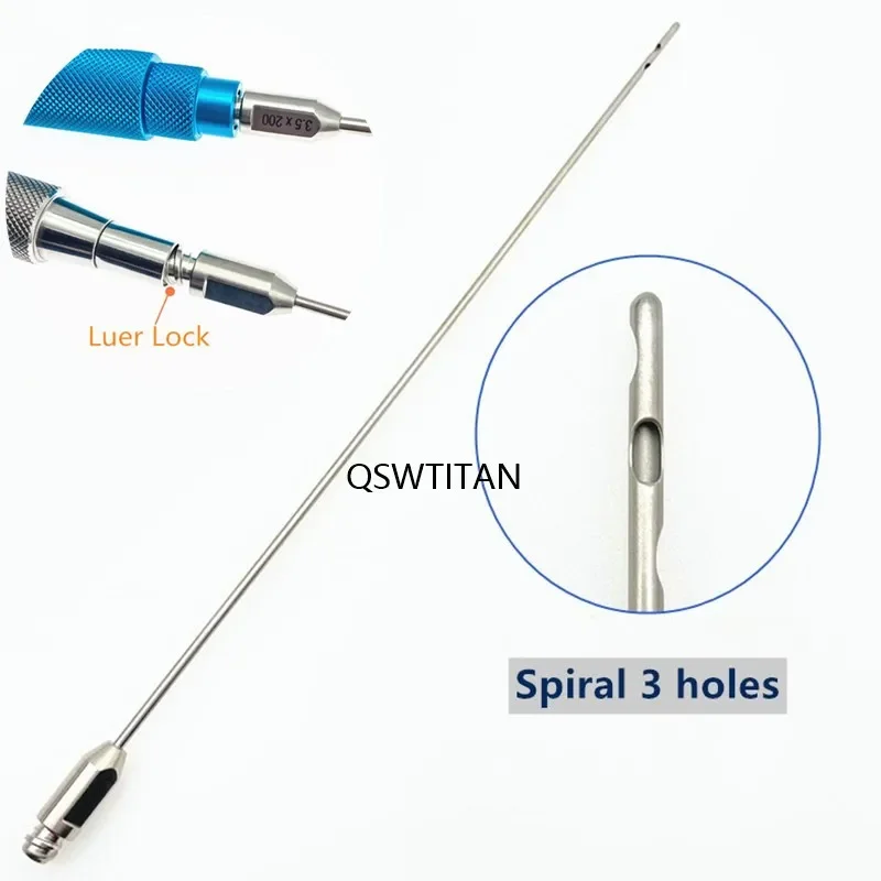 Spiral 3 Hole Liposuction Cannulas Facial Fat Transplant Needle for Liposuction beauty plastic surgical tool liposuction cannula brush