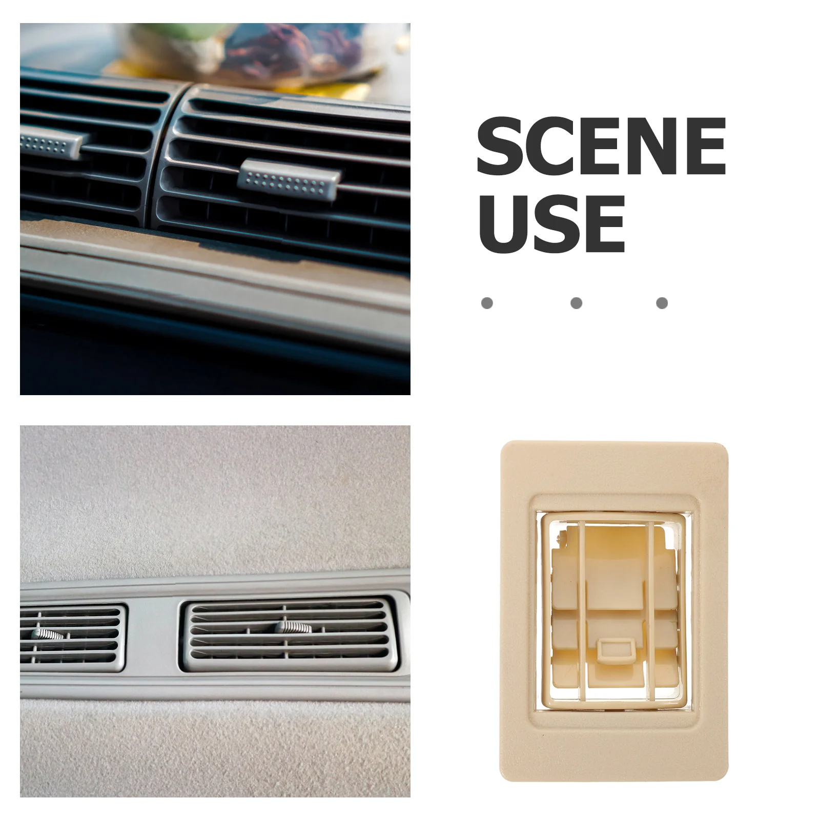 직사각형 대시보드 에어컨 통풍구 커버 버스, RV, 자동차 에어컨 통풍구 그릴에 적합한 범용 설치 용이