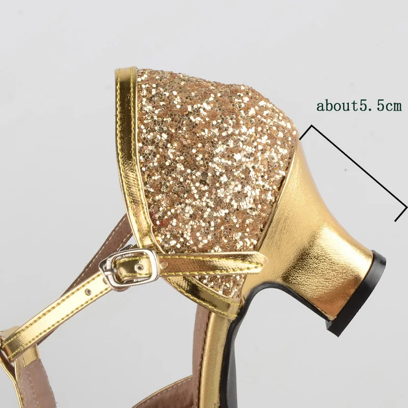 Salsa Latin Dance Shoes For Women Tango Ballroom Dance High Heels Soft Dancing Shoes For Women 3.5/5.5cm Ballroom Dance Sandals 4