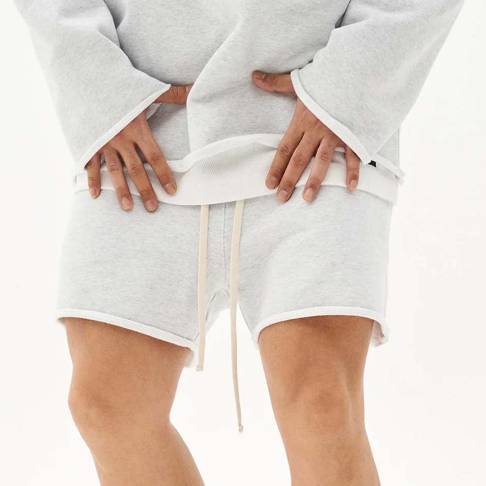 Loose Casual Fitness Men's Shorts Summer New High Street Solid Color Brand Wide Leg Cotton Skateboard Sport Long Pants