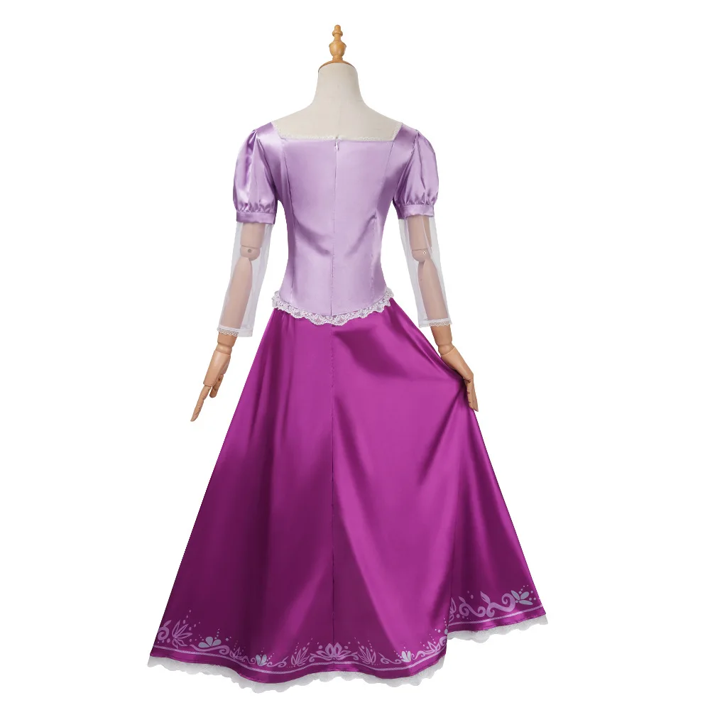Anime Rapunzel Prinzessin Cosplay Kostüm Für Mädchen Frauen Rock Kleid Fantasia Halloween Karneval Partei Rolle Cartoon Outfit – Detail 3