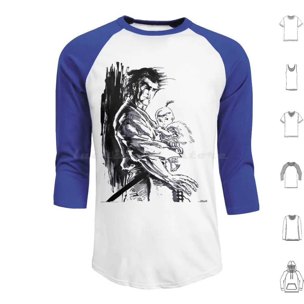 Lone Wolf And Cub 2 Felpe Con Cappuccio Manica Lunga Lone Wolf And Cub Shogun Killer Lone Wolf Cub Shogun Killer Manga Sketch